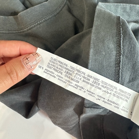 Zara Women’s Crew Neck Short Sleeve Tee Gray Wash Sz XS - Picture 10 of 10